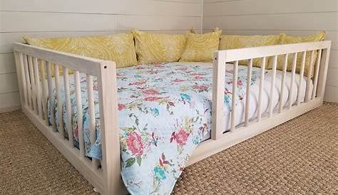 Montessori Floor Bed With Rails Twin Full or Queen Floor Bed Etsy