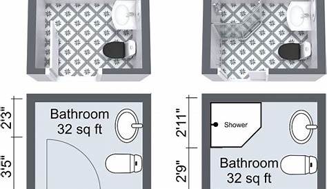 4 X 6 Bathroom Floor Plans
