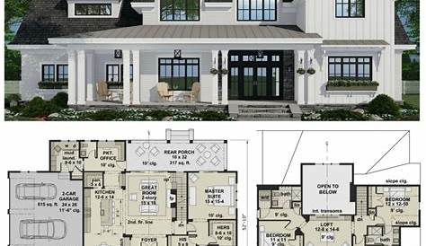 floor plan. #Rusticfarmhouse | Modern farmhouse plans, House plans