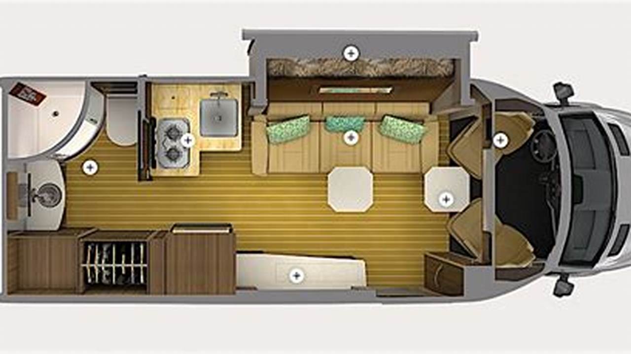 Floor Plan Sprinter Camper Van with Bathroom: Design Ideas and Practical Considerations
