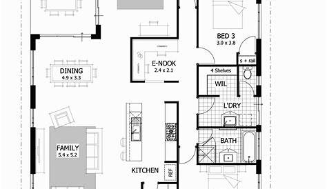 Simple Rectangle Shaped House Plans - Home Building Plans | #164360