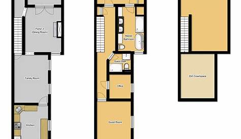 Long narrow house with possible open floor plan | Dreaming | Pinterest