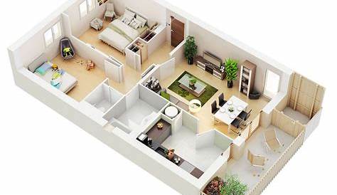 two bed apartment floor plan | Interior Design Ideas