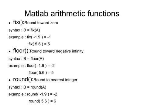 Unlock the Power of MATLAB: Mastering the Floor Command for Accurate Data Analysis