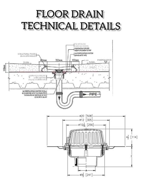 Floor Drain Assembly Drawing