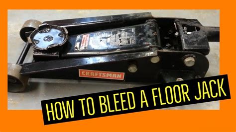 Floor Jack Air Bleed