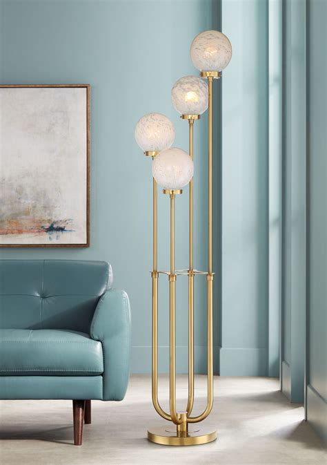 Floor Lamp Globe Gold