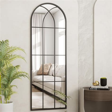 Floor Length Window Pane Mirror