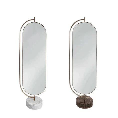 Floor Mirror With Marble Base