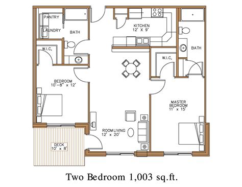 floor plan for 2 bedroom melmar sparta