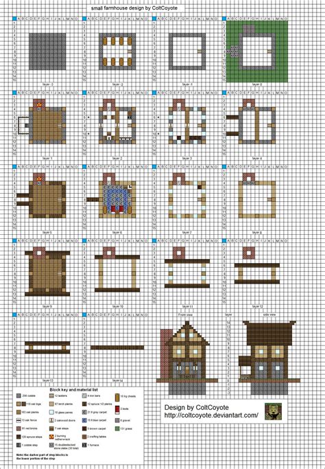 floor plan minecraft house