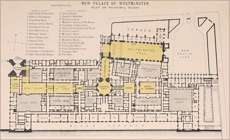 floor plan of the palace of westminster