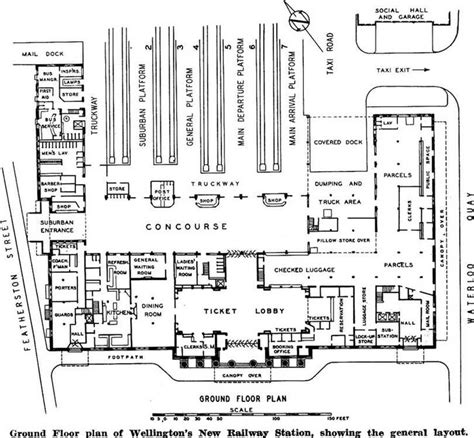 floor plan of train main station