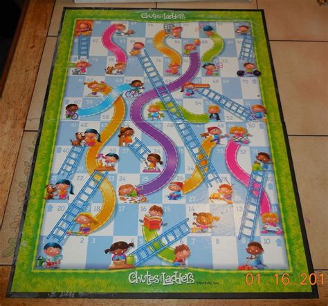floor size chutes and ladders game board