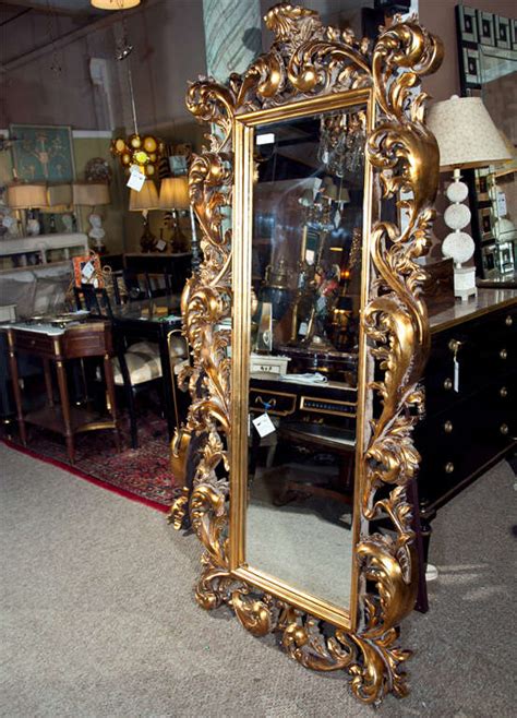 Floor Standing Baroque Mirror