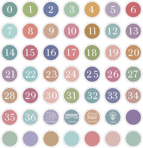 Floor Stickers Numbers