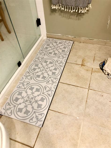 floor tile over floor tile