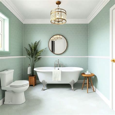 Floor Tiles Mint Green