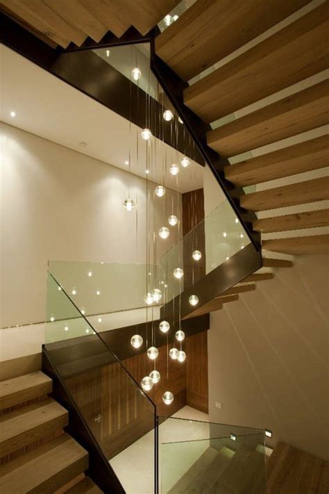 floor to ceiling lighting fixture stairs