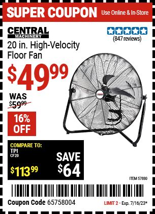 30 in pedastal fan {harbor freight review) YouTube