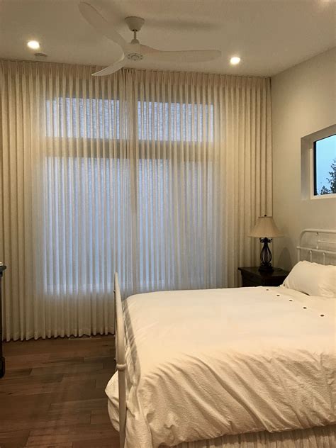 Floor-to-Ceiling Sheer Curtains in Bedroom