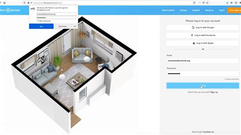 Floorplanner Login Interior design software, Create floor plan