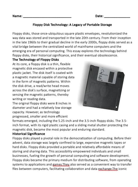 Floppy Disk Computer Science