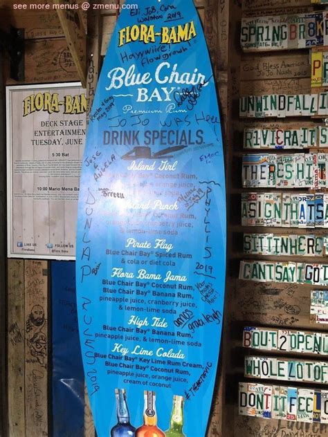flora-bama drink menu