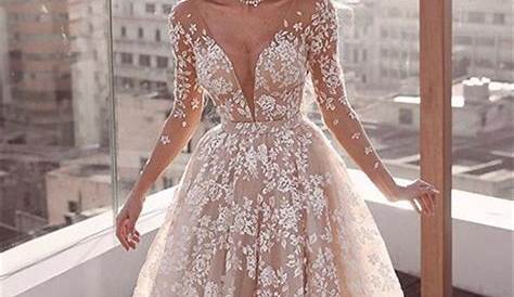 Beautiful Lace Applique Wedding Dresses Long Sleeves