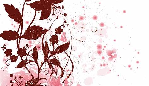 Floral Maroon Background Vector Pattern With — Stock