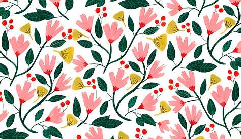 Flower Watercolor painting Pattern - Watercolor floral border