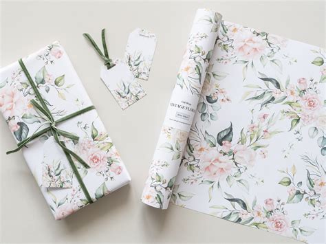 Floral Gift Wrapping Paper