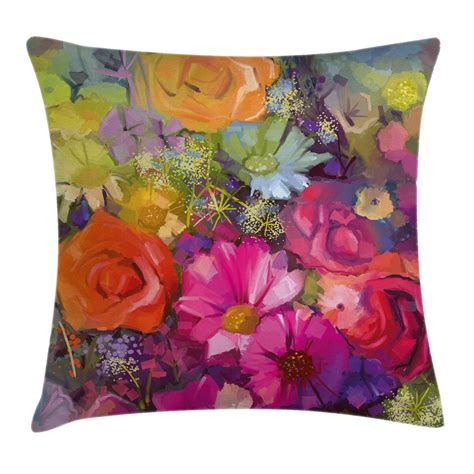 Floral Print Throw Pillows