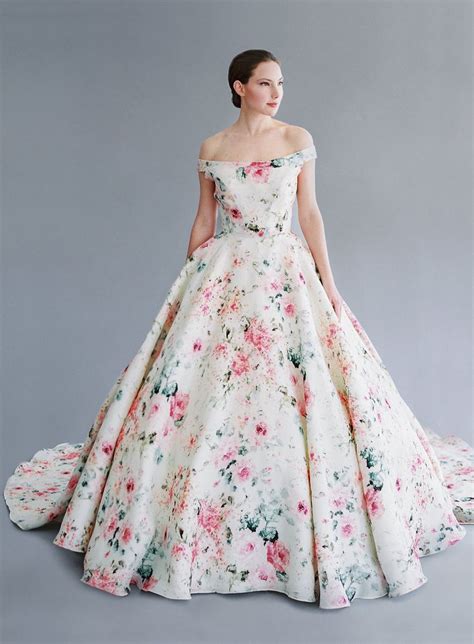 Floral Print Wedding Dresses for Spring 2016 mywedding