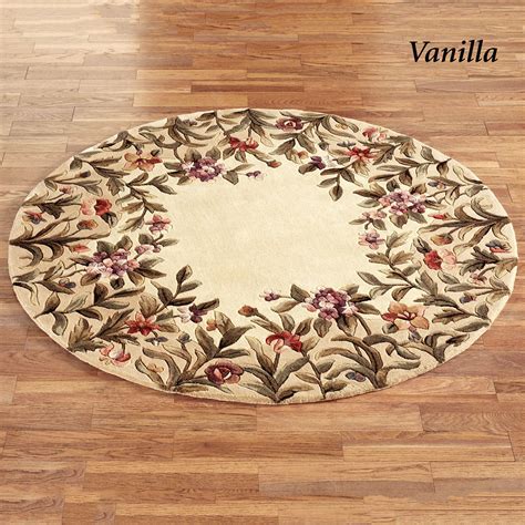 Floral Round Rugs