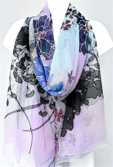 Floral Silk Shawl