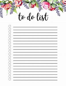 floral to do list clipart