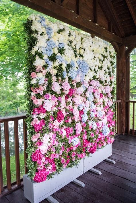 Floral Wall Wedding Decor