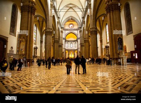 A stunning view of the interior of the Duomo in Florence, showcasing its intricate details and breathtaking beauty.