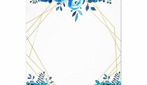 Invitación floral de la boda de la acuarela azul | Zazzle.com in 2021