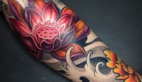 Flores De Loto Tattoo Hombre Tatuajes Flor 【Diseños Significados Y Las