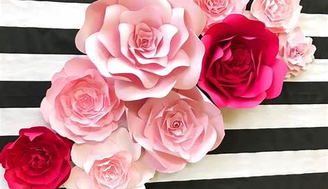 8 piezas unids conjunto de flores de papel gigante para fondos de boda