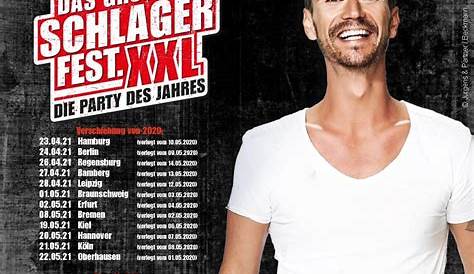 "XXL-Schlagerfest"-Tour: Die Ersatz- /neuen Termine sind da!