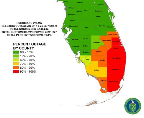 Florida Counties Under Evacuation Map