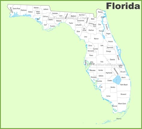 Florida County Map Quiz
