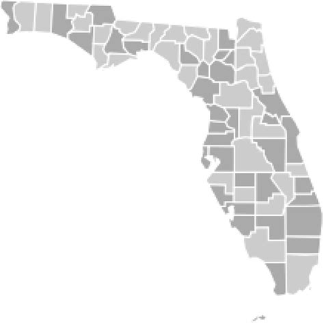 Florida County Map Svg