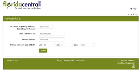 florida central credit union login page