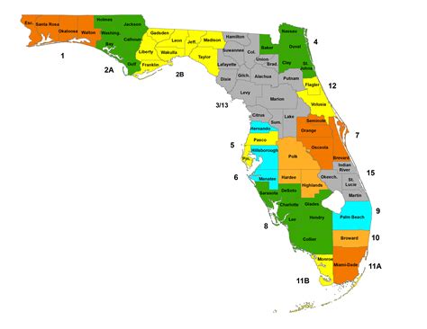 Florida County Map Quiz
