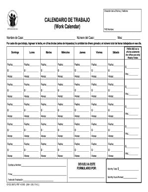 florida dcf work calendar pdf