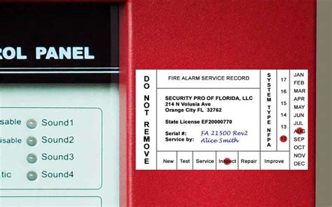 florida fire alarm code